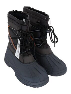 POLAR RANGE Mens’s Blast Snow Boot Brown Gray Size US 12 EU 45